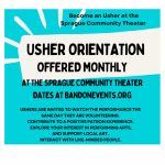 usher orientation announcement