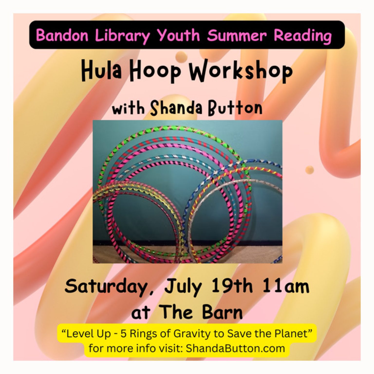 Shanda Button Hula Hoop Workshop | Bandon Events