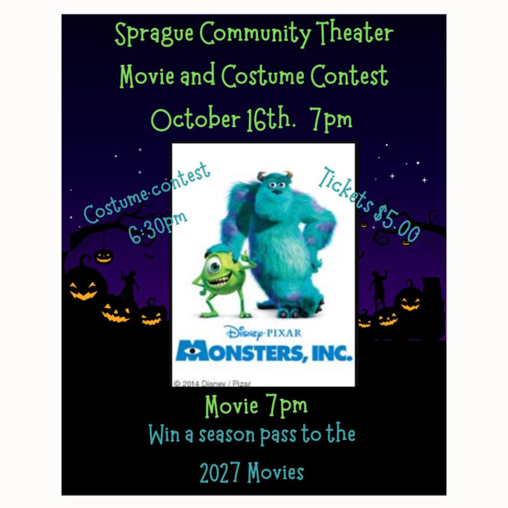 Movie Night & Costume Contest: Monsters, Inc.