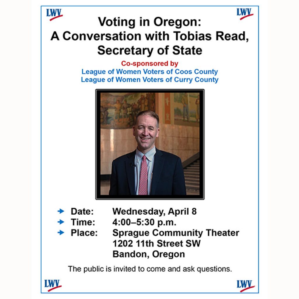 Voting in Oregon: A Conversation with Tobias Read, Secretary of State