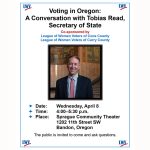 event poster league of women voters