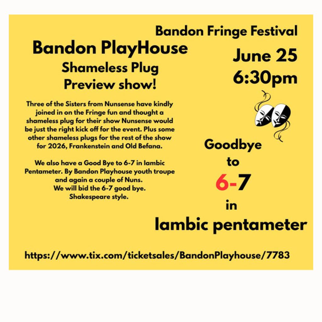 Playhouse flier